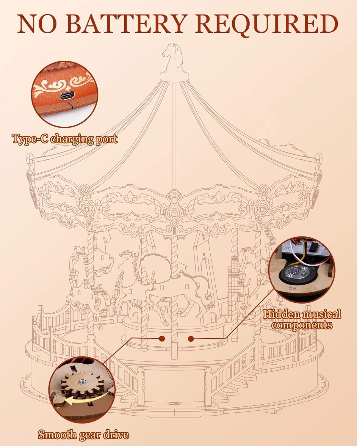 Rolife Classic Carousel AMC01