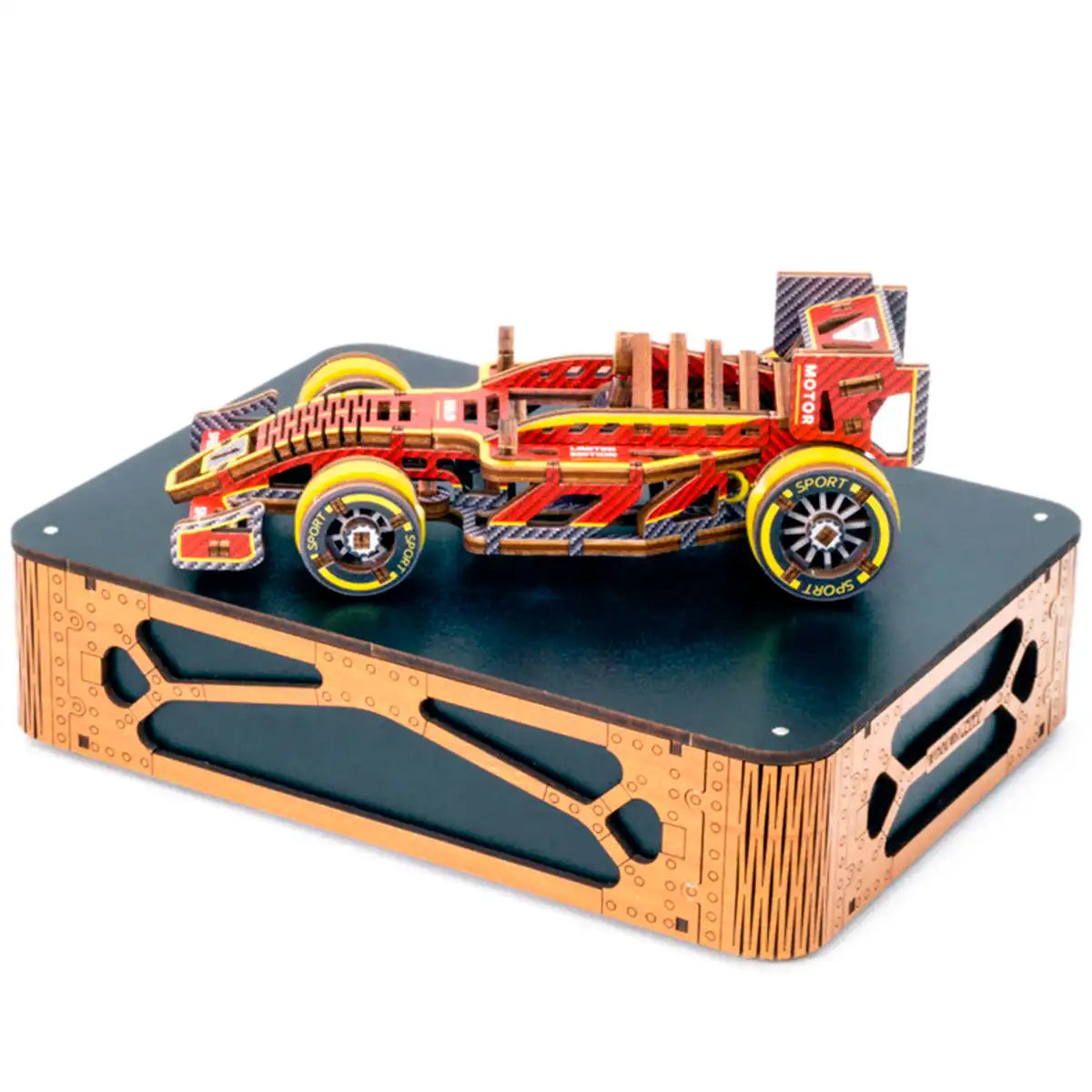 Wooden City LE003 3D Wooden Car Puzzle – Bolid Limited Edition