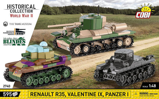 COBI-2740 Renault R35 - Valentine IX - Panzer I