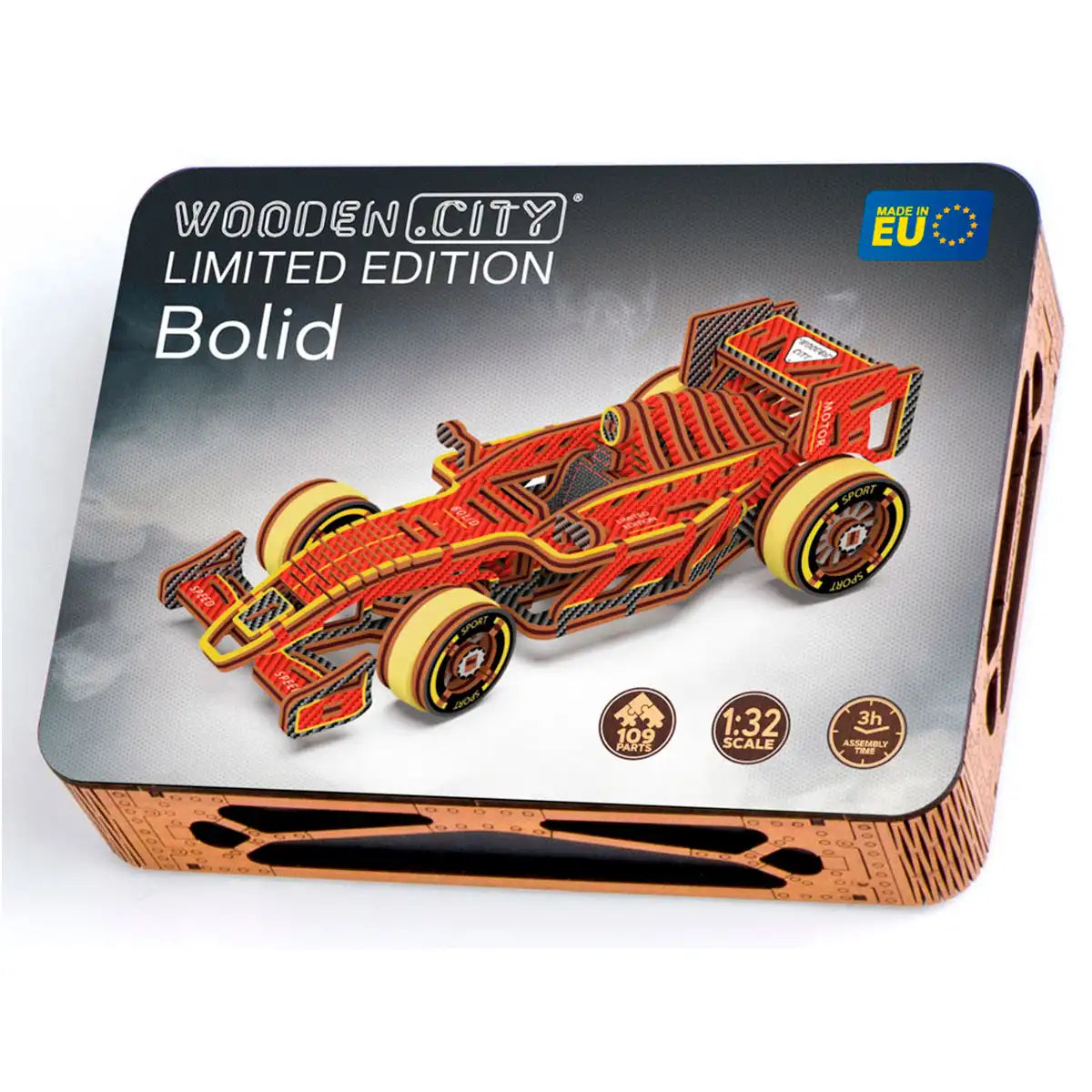 Wooden City LE003 3D Wooden Car Puzzle – Bolid Limited Edition