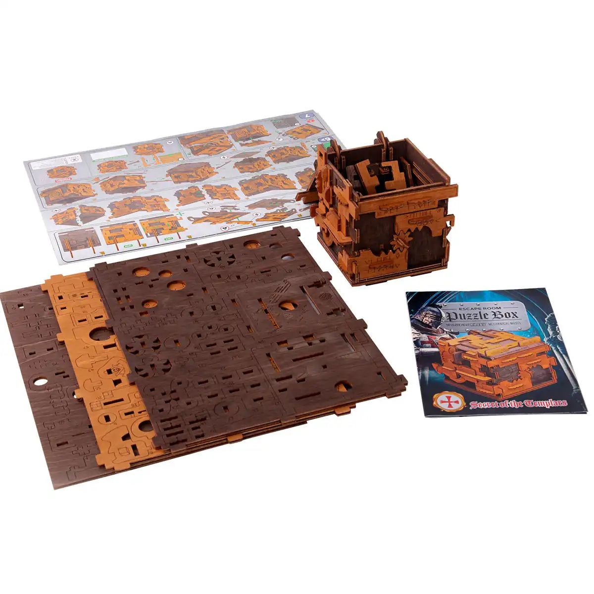 Wooden City WR354 3D Wooden Box Puzzle – Escape Room Puzzle Box