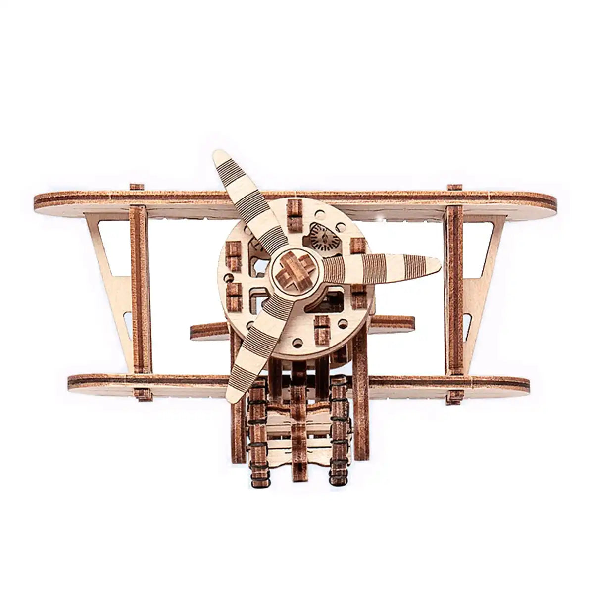 Wooden City WR304 3D Wooden Plane Puzzle – Biplane