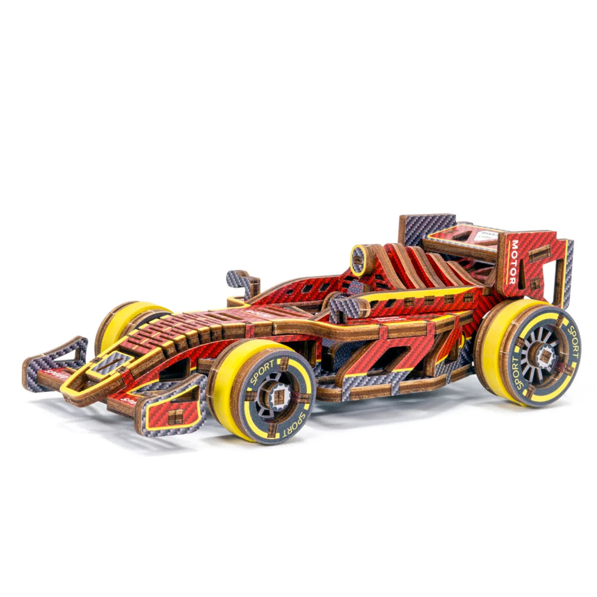 Wooden City LE003 3D Wooden Car Puzzle – Bolid Limited Edition