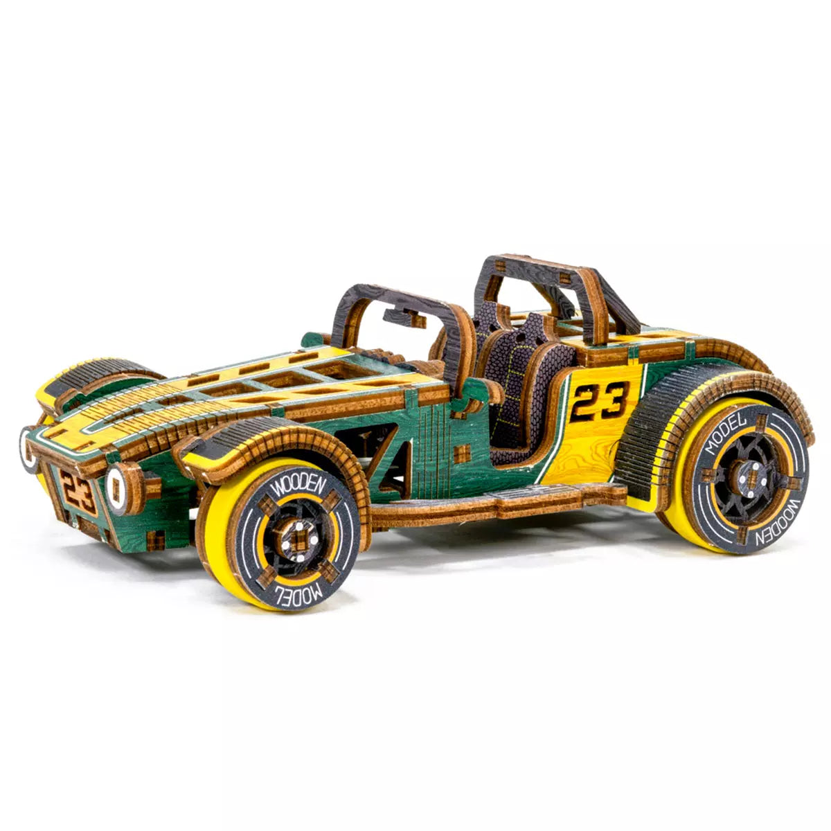 Wooden City LE004 3D Wooden Car Puzzle – Roadster Limited Edition