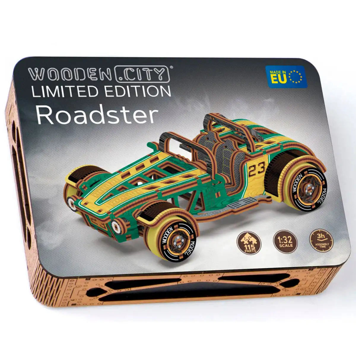 Wooden City LE004 3D Wooden Car Puzzle – Roadster Limited Edition