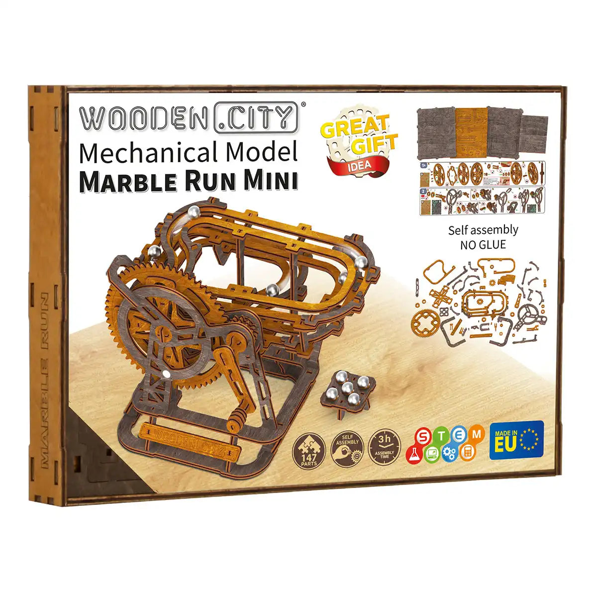 Wooden City WR356 Marble Run Mini: 3D Wooden Model Kit