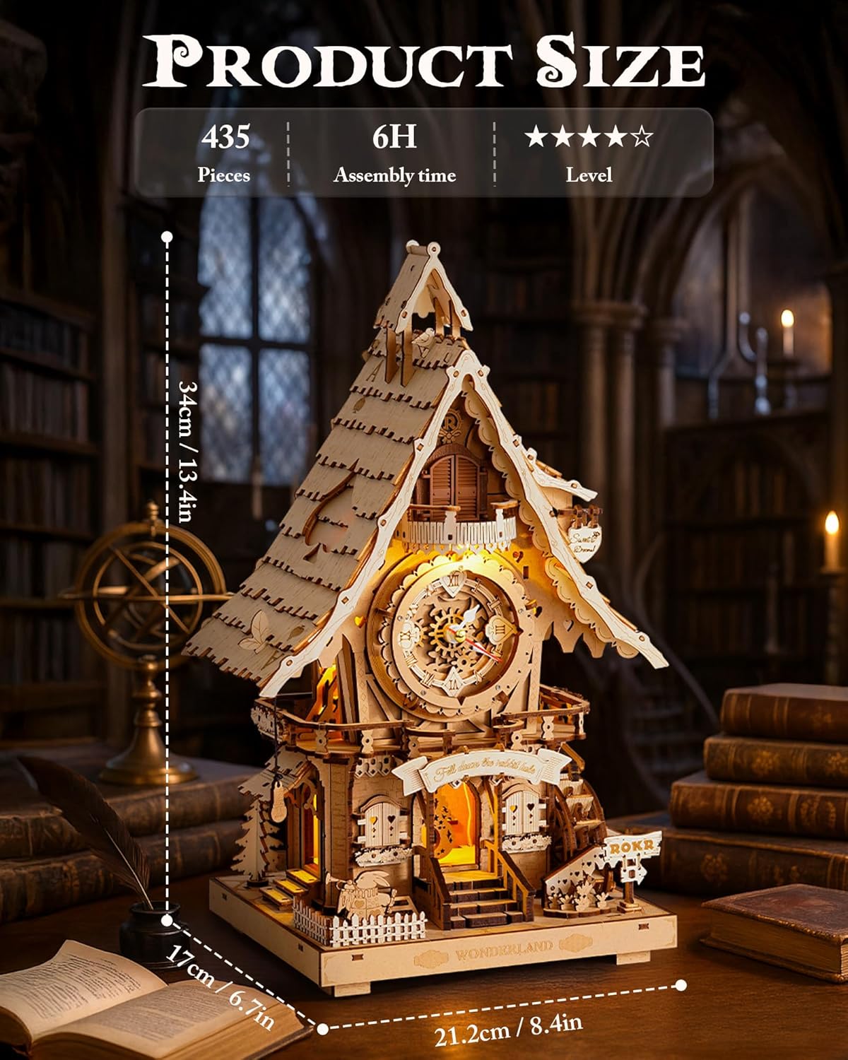ROKR Cuckoo Clock LC901 (Wood Colour)