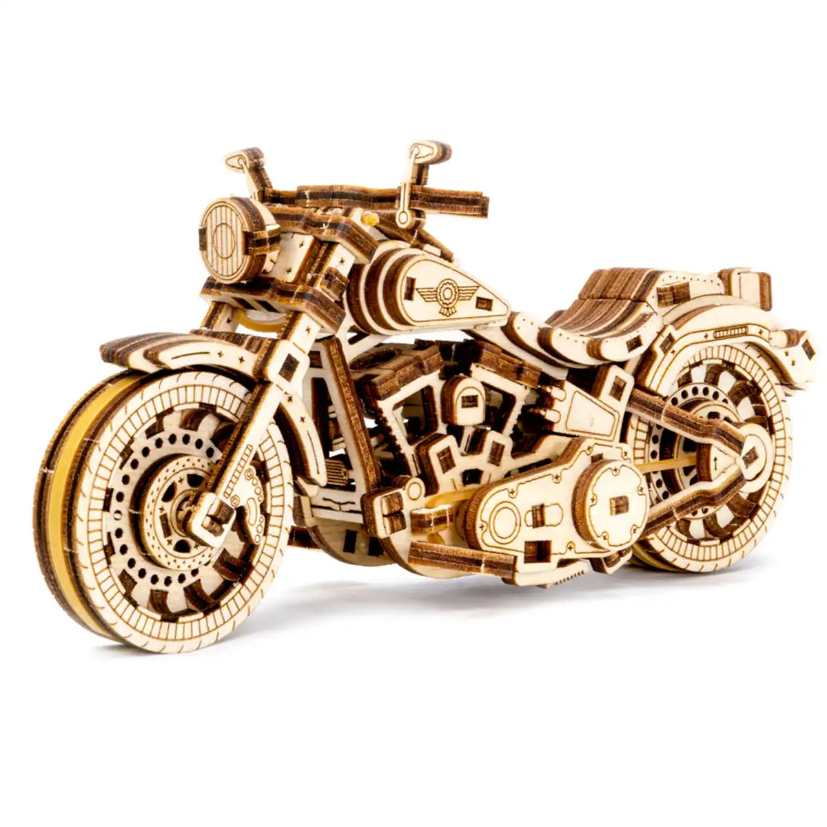 Wooden City WR342 3D Wooden Motorbike Puzzle – Cruiser V-Twin