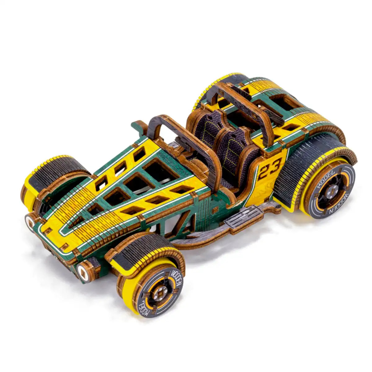 Wooden City LE004 3D Wooden Car Puzzle – Roadster Limited Edition