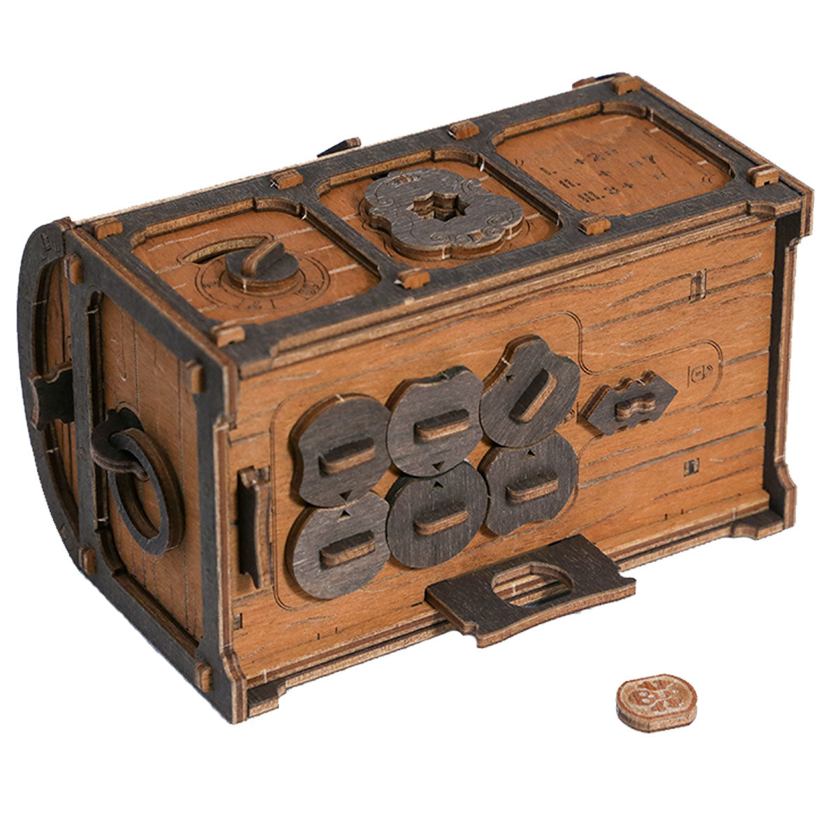 Wooden City WR355 3D Wooden Box Puzzle – Escape room Treasure Chest