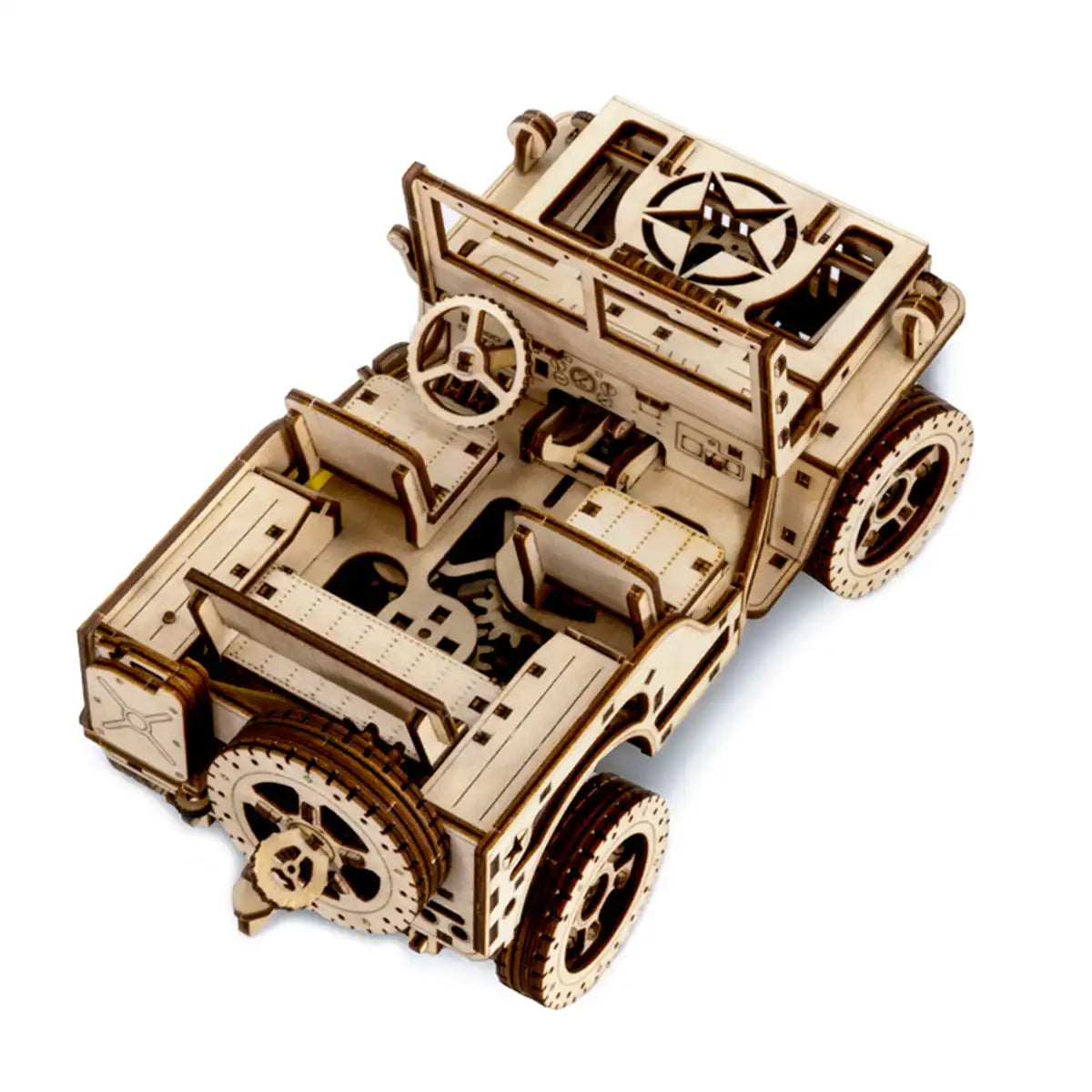 Wooden City WR309 3D Wooden Car Puzzle – Car 4x4