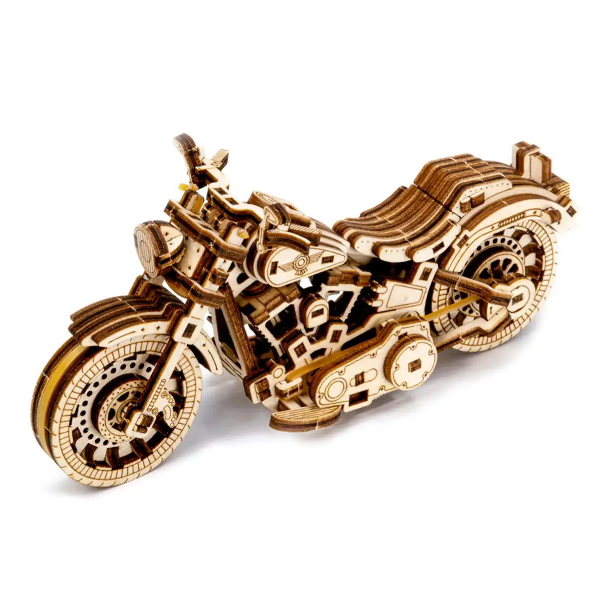 Wooden City WR342 3D Wooden Motorbike Puzzle – Cruiser V-Twin