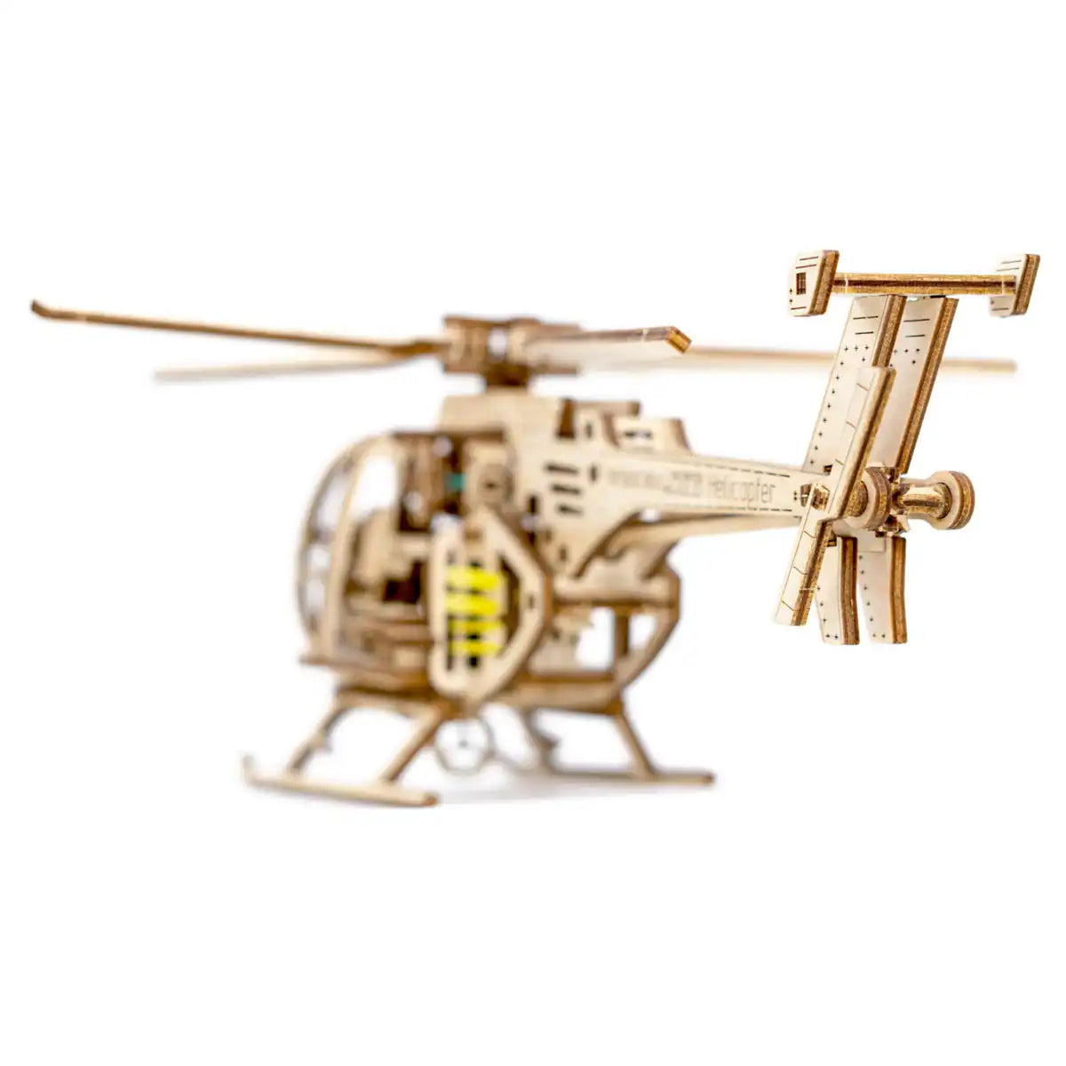 Wooden City WR344 3D Wooden Helicopter Puzzle – Helicopter