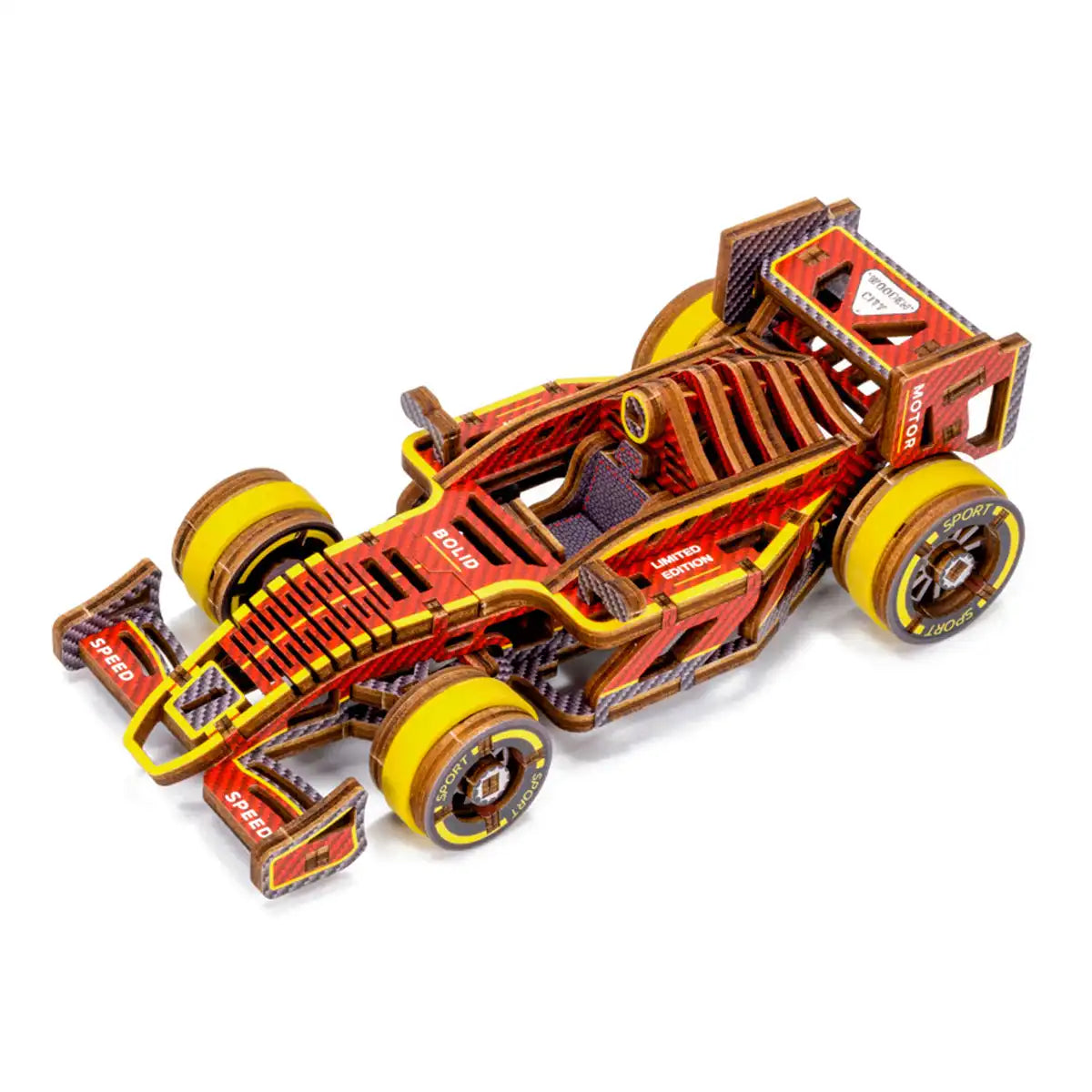 Wooden City LE003 3D Wooden Car Puzzle – Bolid Limited Edition