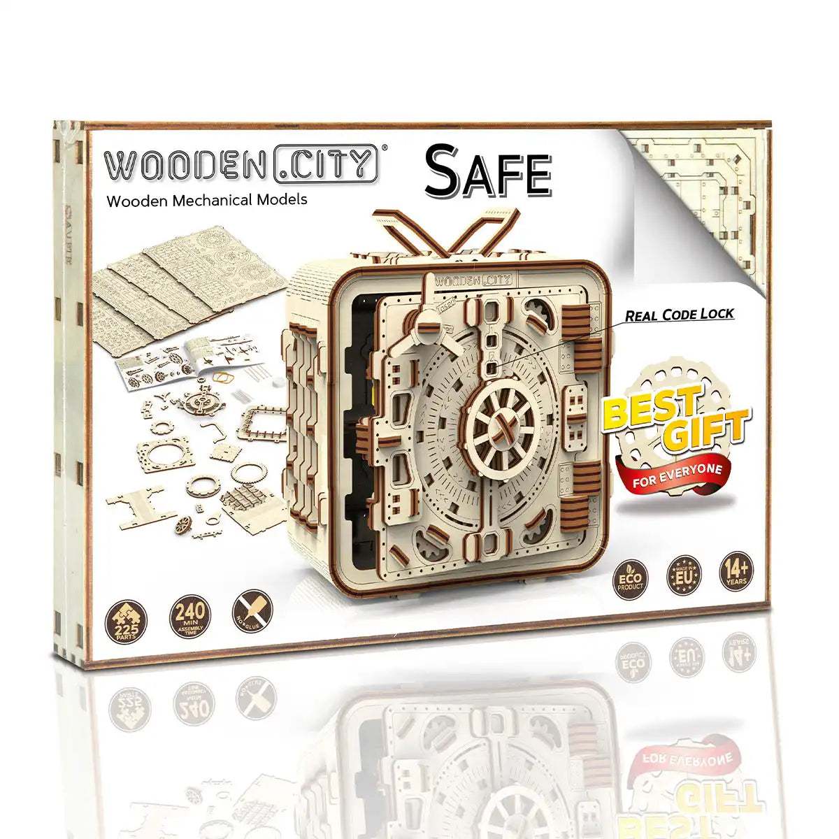 Wooden City WR322 3D Wooden Box Puzzle – Safe