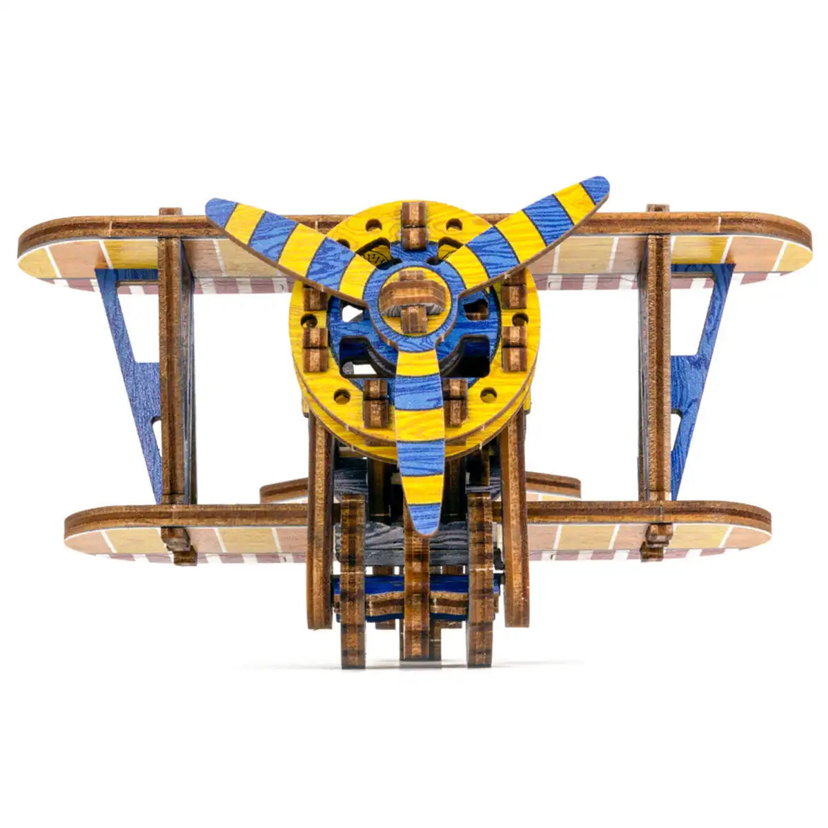 Wooden City LE012 3D Wooden Plane Puzzle – Biplane Limited Edition